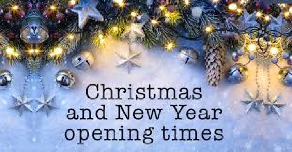 Christmas & New Year Opening Times