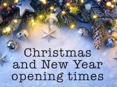 Christmas & New Year Opening Times