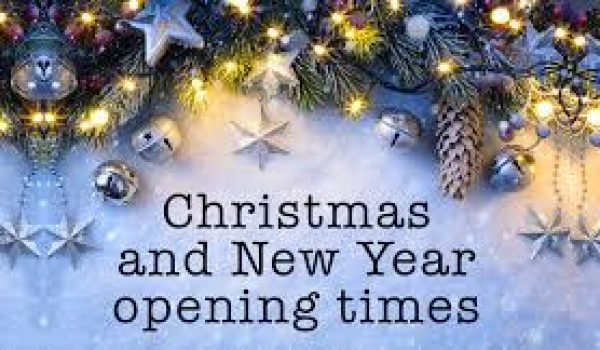 Christmas & New Year Opening Times